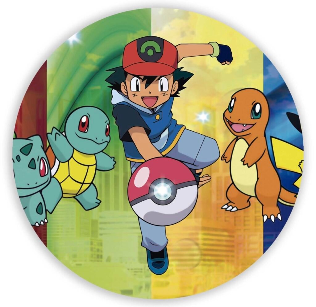Panel Circular – Pokemon — Yessi Moreira DecorParty.Uy