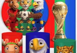 Kit panel circular,panel lateral trio de fundas – Mundial FIFA 2026